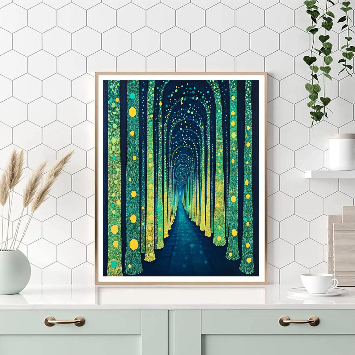 Yayoi Kusama Inspired Forest Of Endless Echoes DIY paint by numbers