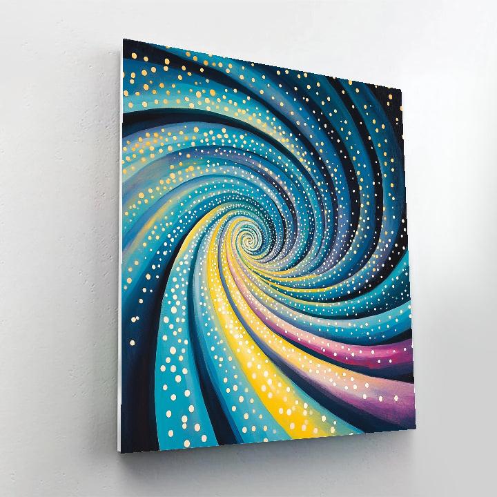 Yayoi Kusama Inspired Aurora Of Infinite Minds Number painting