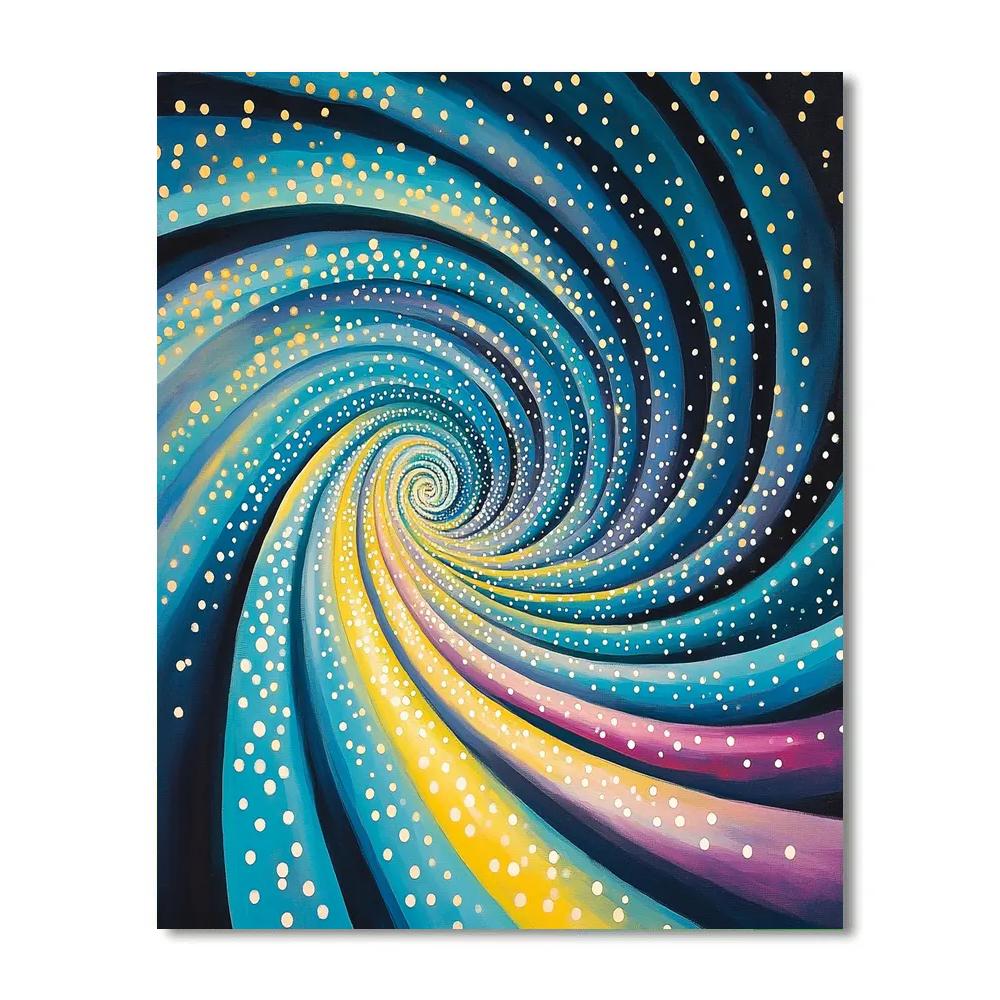Yayoi Kusama Inspired Aurora Of Infinite Minds Number painting