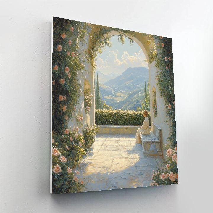 Raphael Inspired Peaceful Madonna Garden DIY paint by numbers