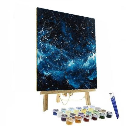 Jackson Pollock Inspired Tidal Surge Of Nocturnal Drips paint by numbers