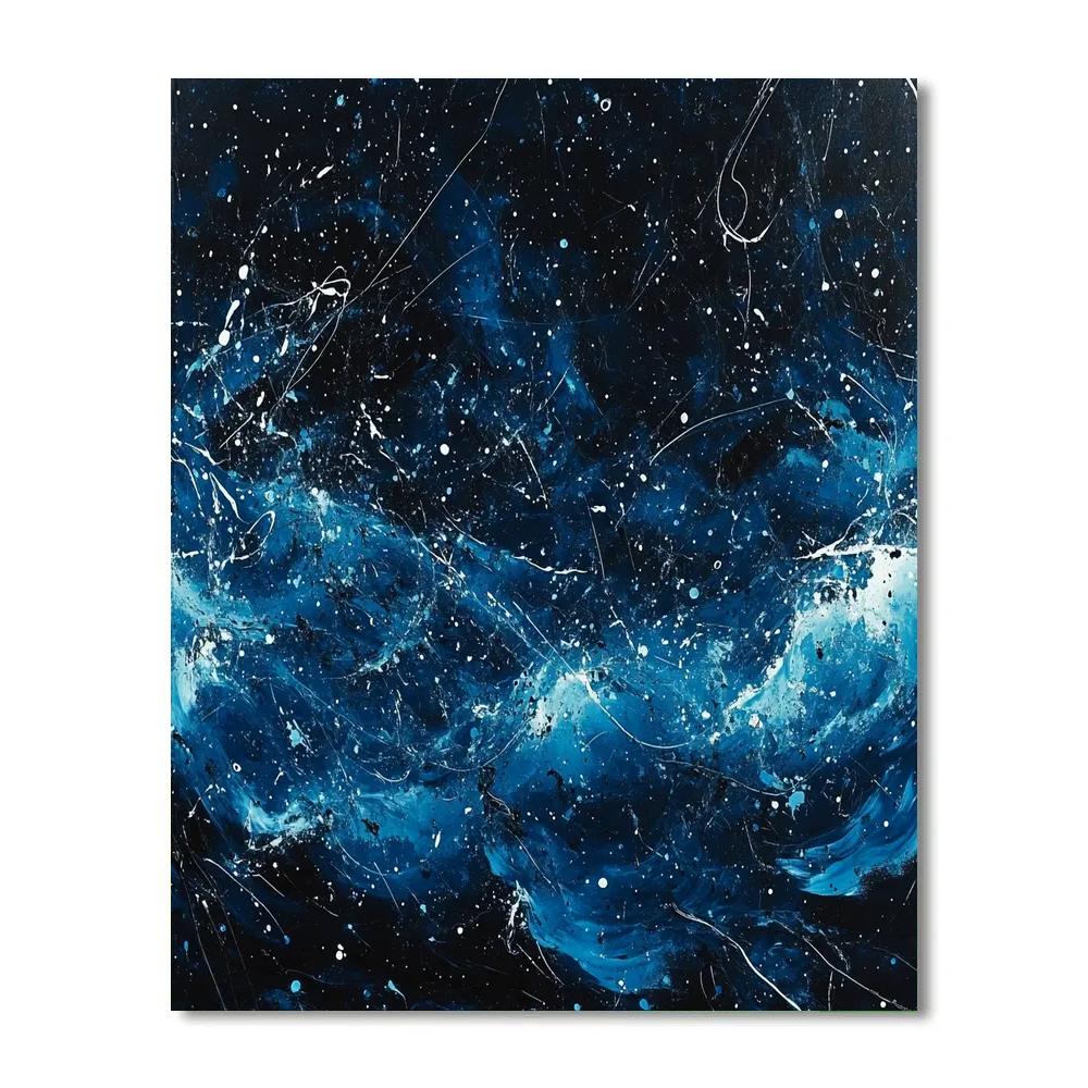 Jackson Pollock Inspired Tidal Surge Of Nocturnal Drips paint by numbers