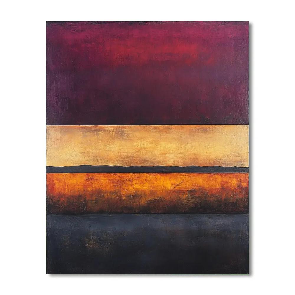 Mark Rothko Inspired Dusk Horizons paint by color