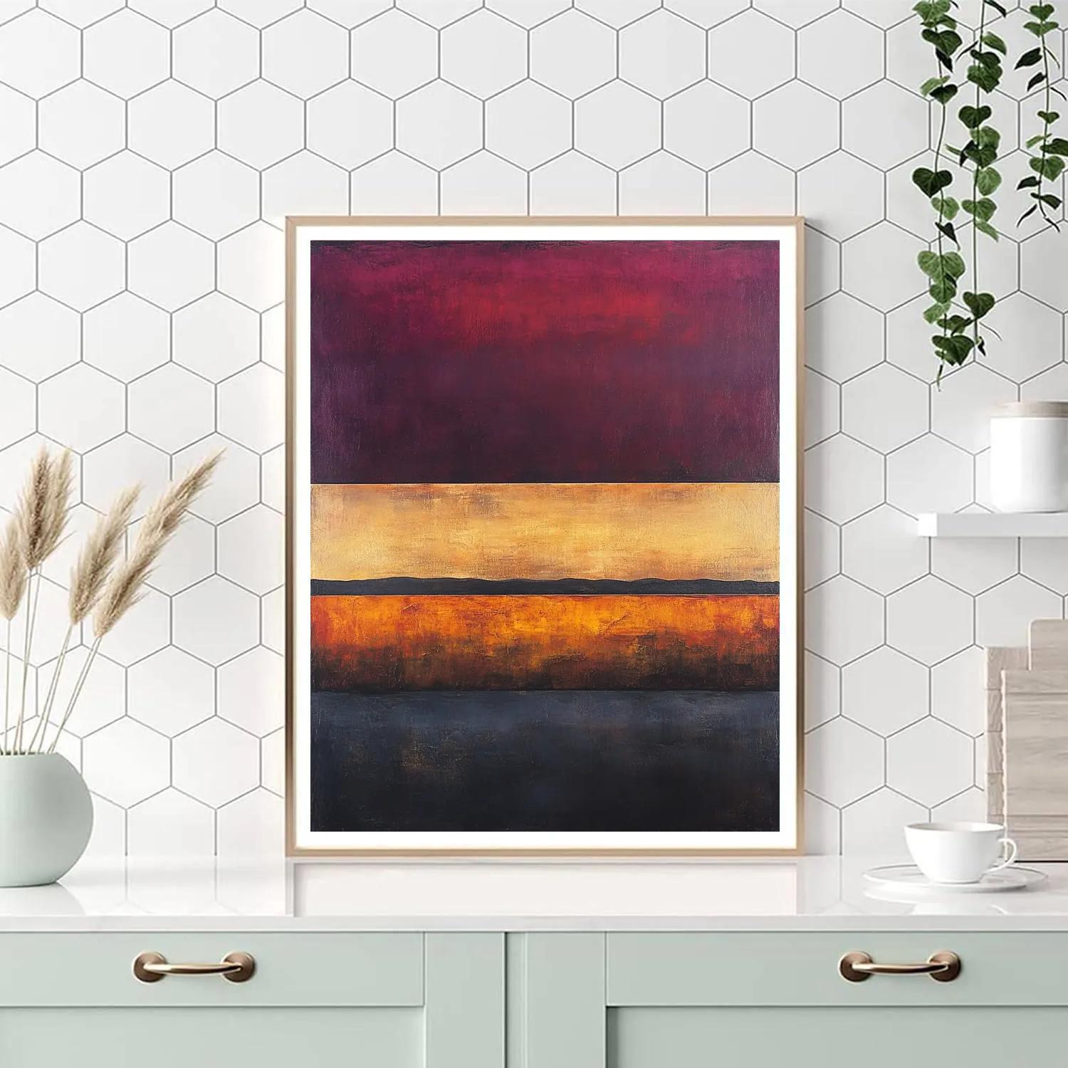 Mark Rothko Inspired Dusk Horizons paint by color