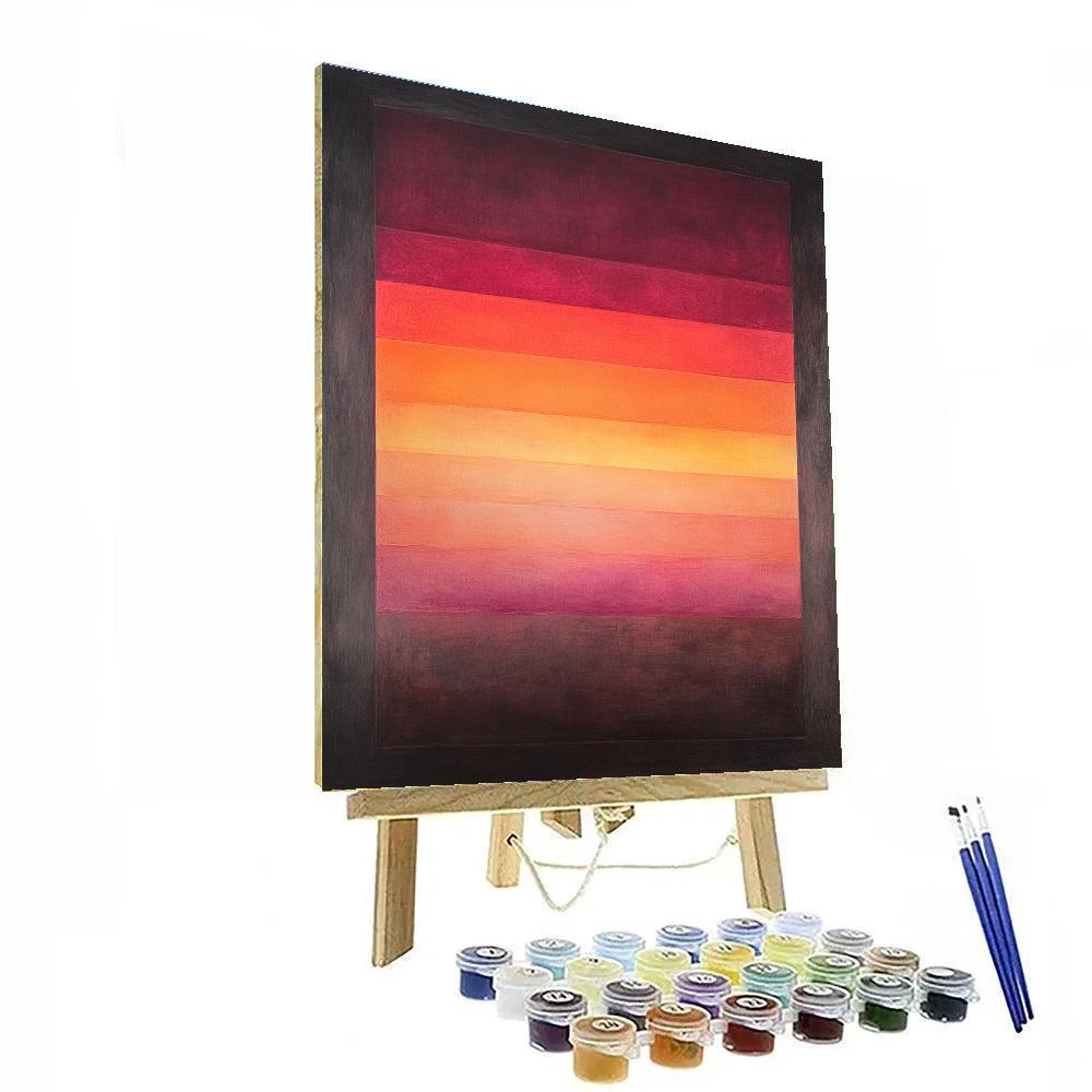 Mark Rothko Inspired Silent Ember Sanctuary Paint by numbers art