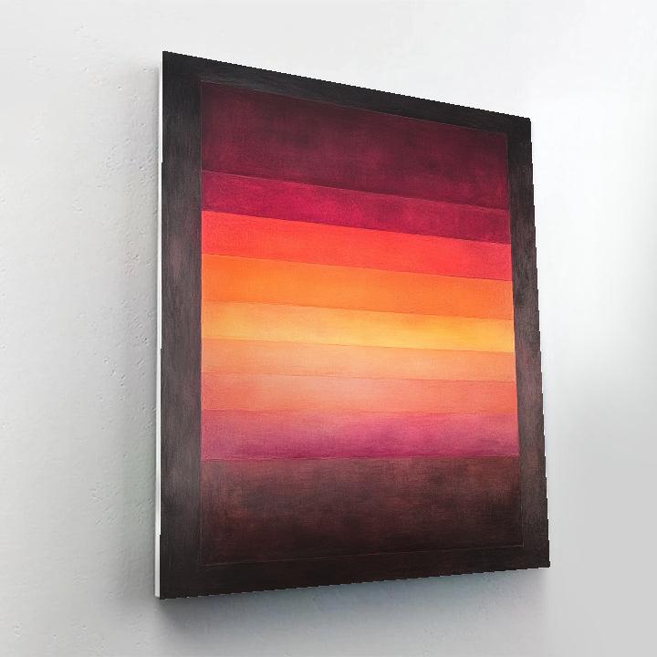 Mark Rothko Inspired Silent Ember Sanctuary Paint by numbers art