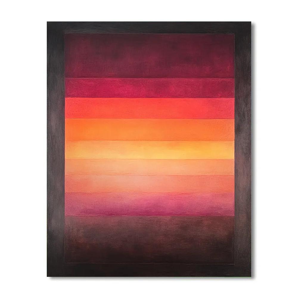 Mark Rothko Inspired Silent Ember Sanctuary Paint by numbers art