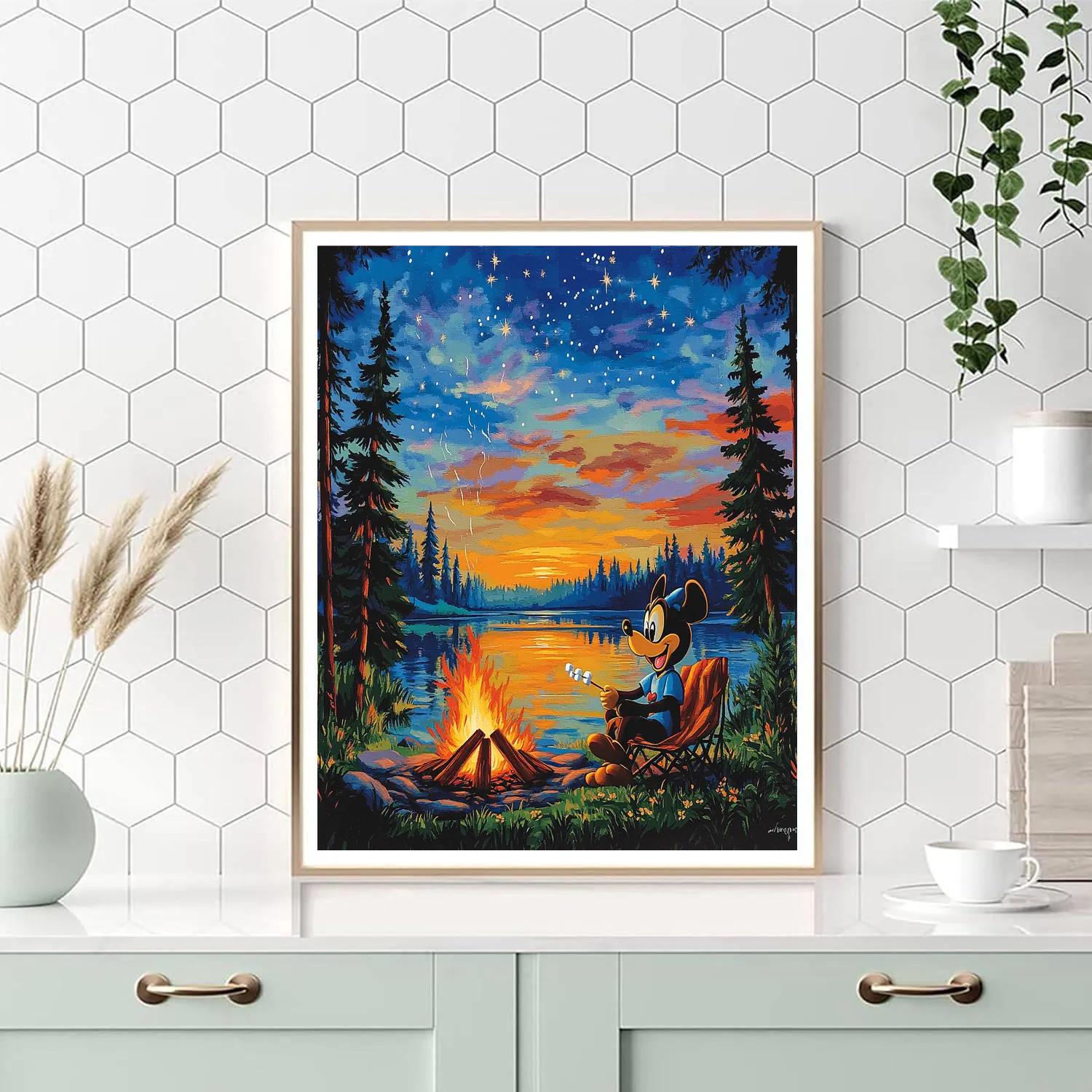 Goofy’s Camping Adventure - Disney Inspired Paint by numbers kits