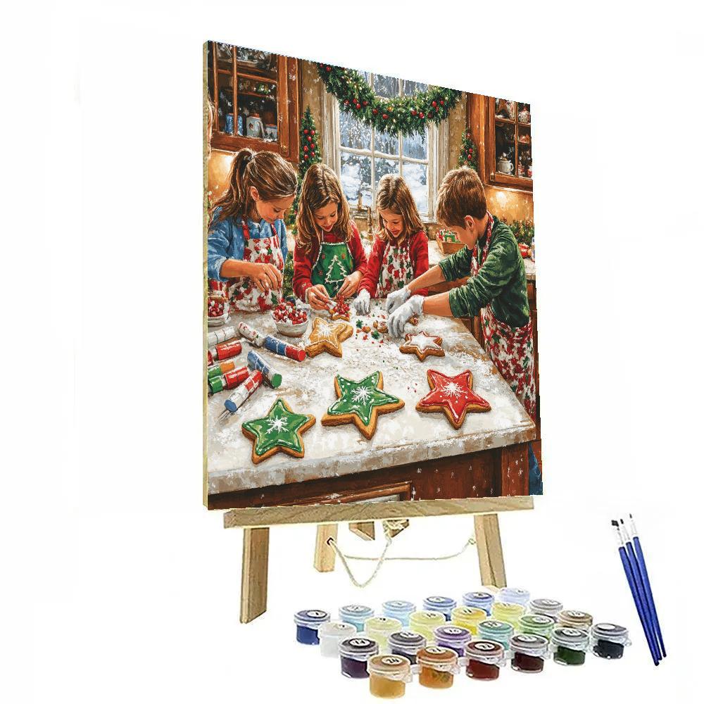 Cookie Decorating Party DIY paint by numbers