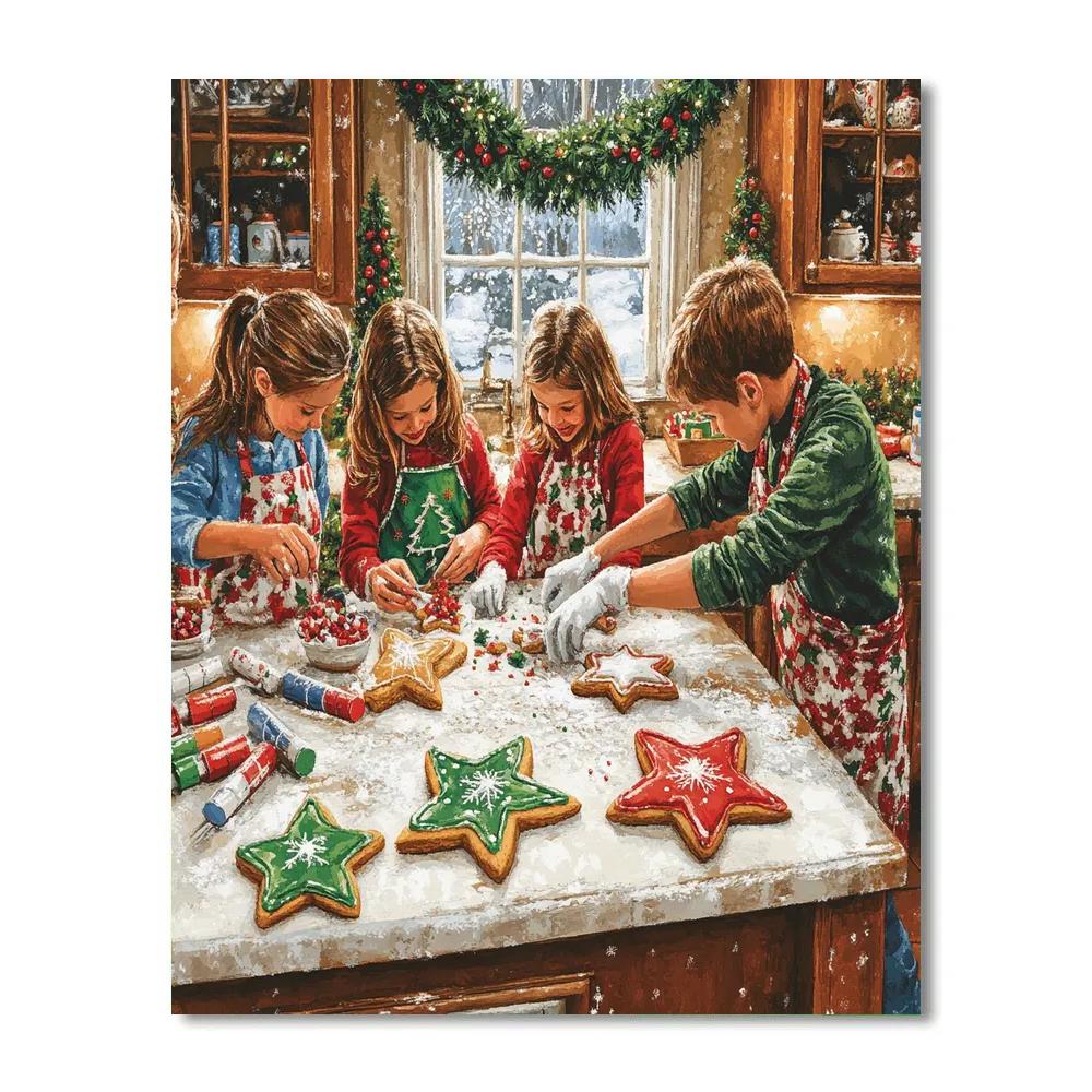 Cookie Decorating Party DIY paint by numbers