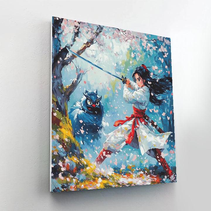 Mulan’s Training Day - Disney Inspired Paint by numbers art