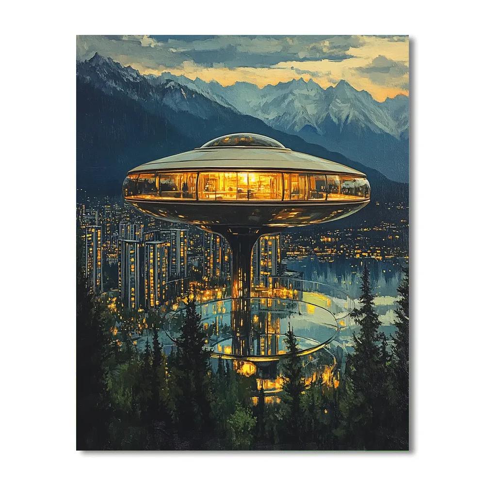 Space Needle Observation Deck Seattle United States Paint by numbers kits