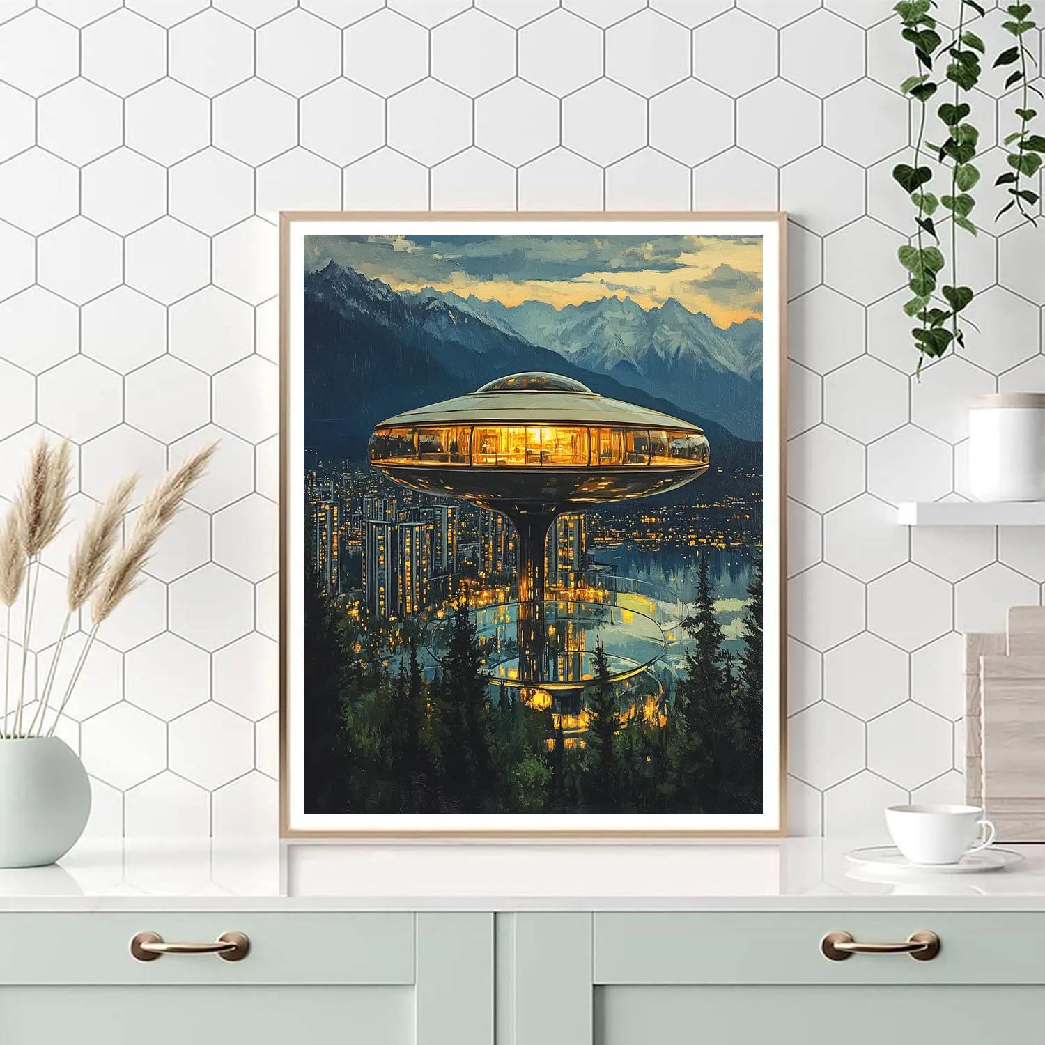 Space Needle Observation Deck Seattle United States Paint by numbers kits