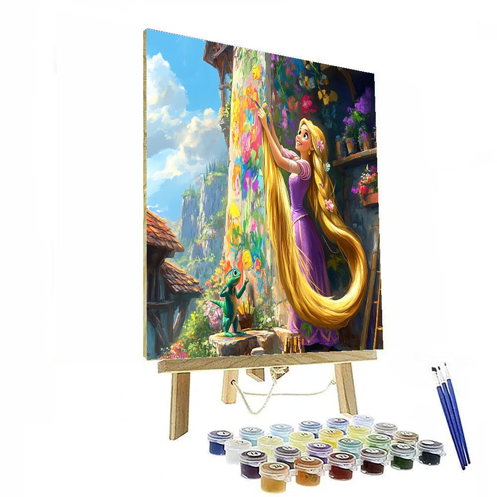 Rapunzel’s Tower Of Creativity - Disney Inspired DIY paint by numbers
