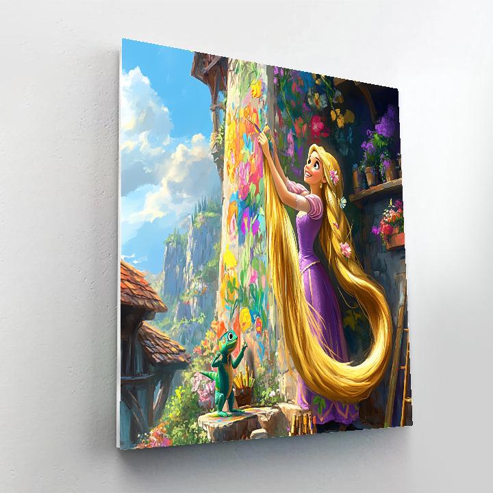 Rapunzel’s Tower Of Creativity - Disney Inspired DIY paint by numbers