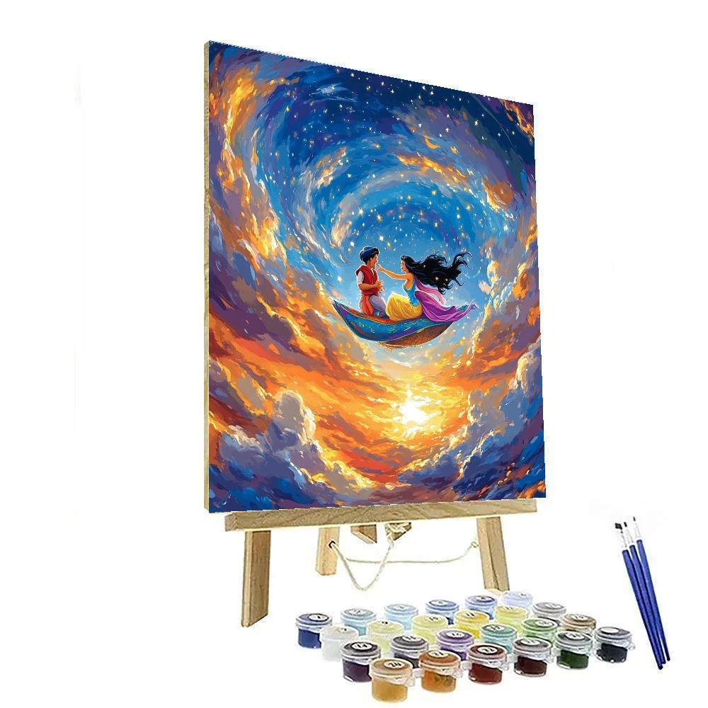 Aladdin’s Magic Carpet Ride - Disney Inspired Painting by numbers kit