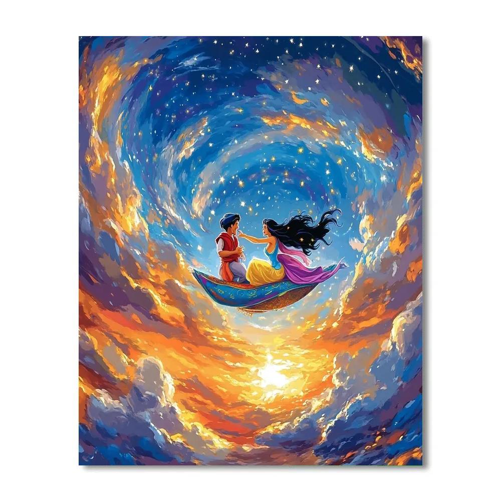Aladdin’s Magic Carpet Ride - Disney Inspired Painting by numbers kit