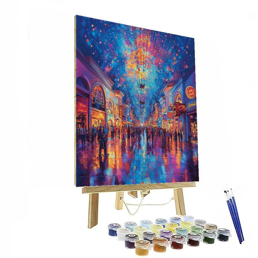 Fremont Street Experience Las Vegas United States paint by color