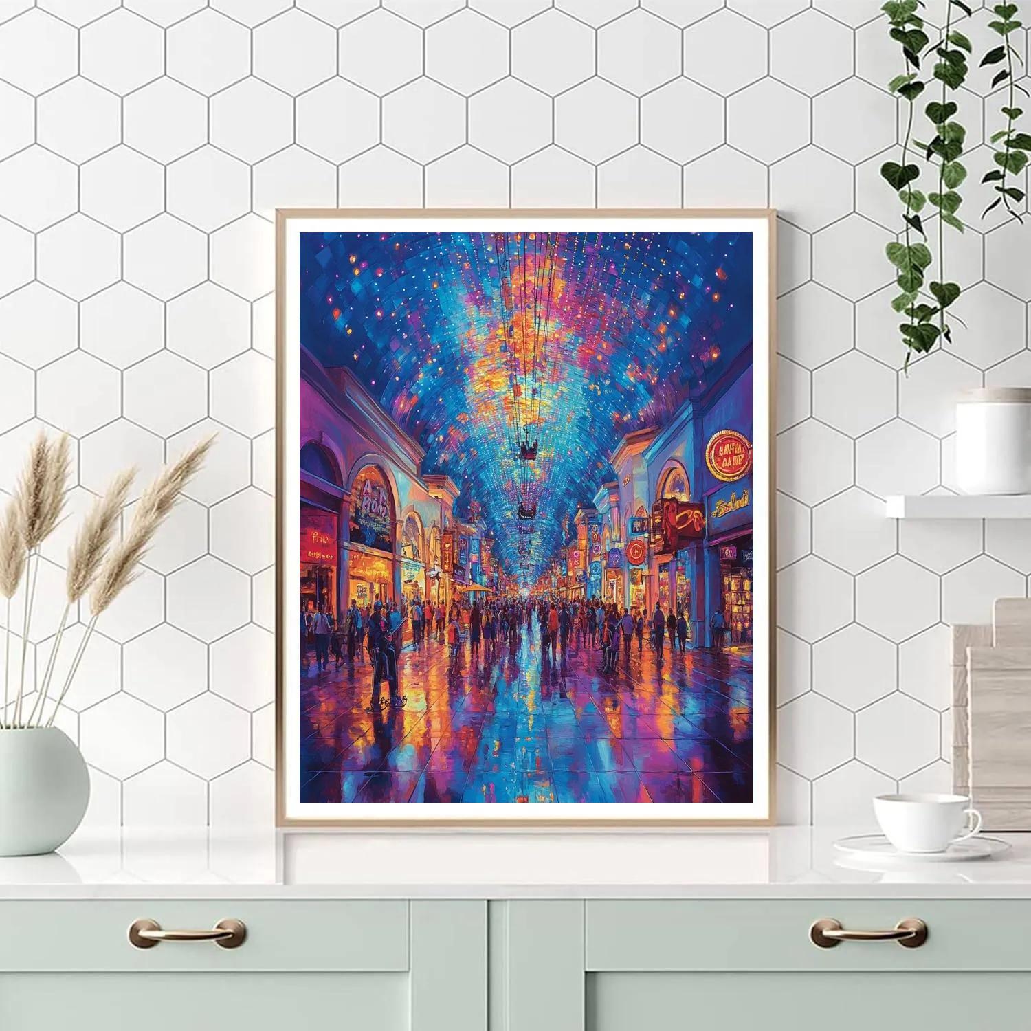 Fremont Street Experience Las Vegas United States paint by color
