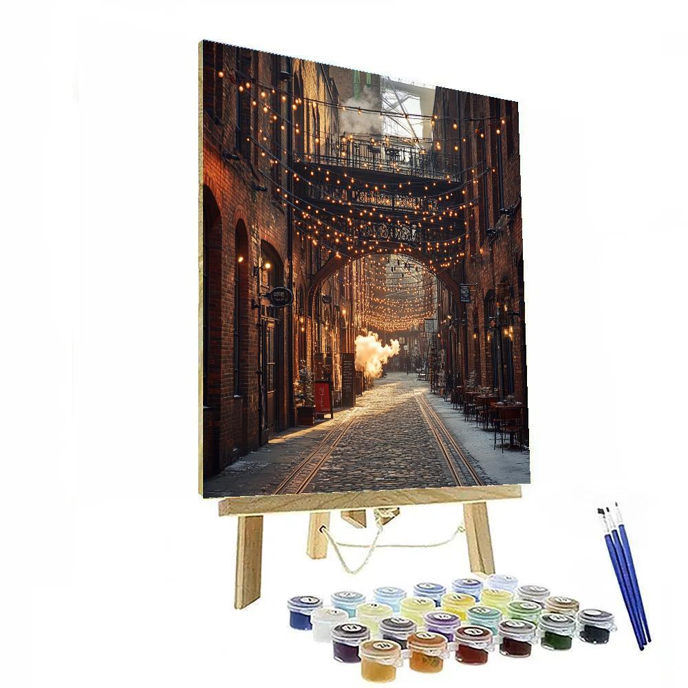 Distillery District Cobblestones Toronto Canada Paint by numbers art