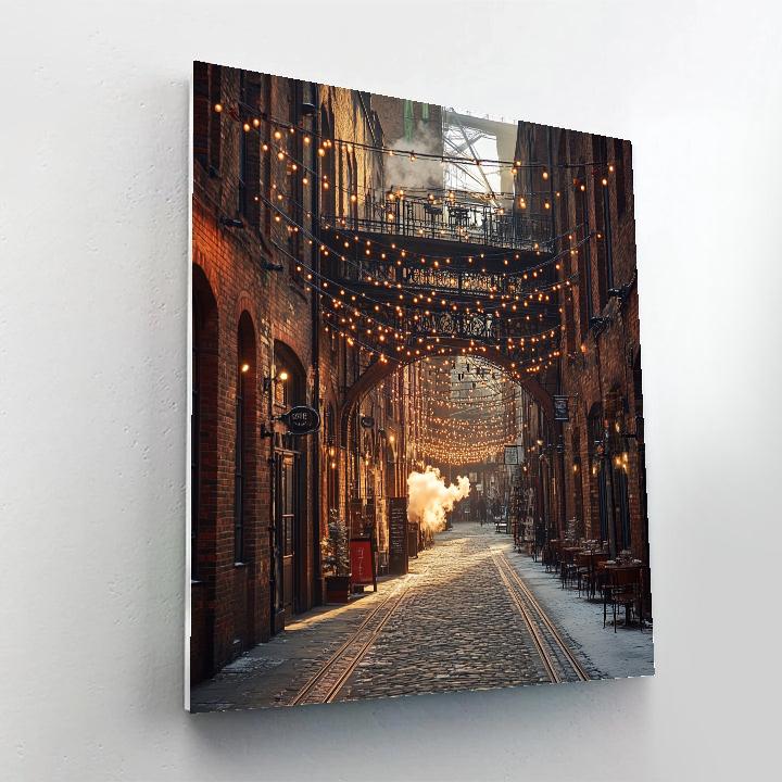 Distillery District Cobblestones Toronto Canada Paint by numbers art