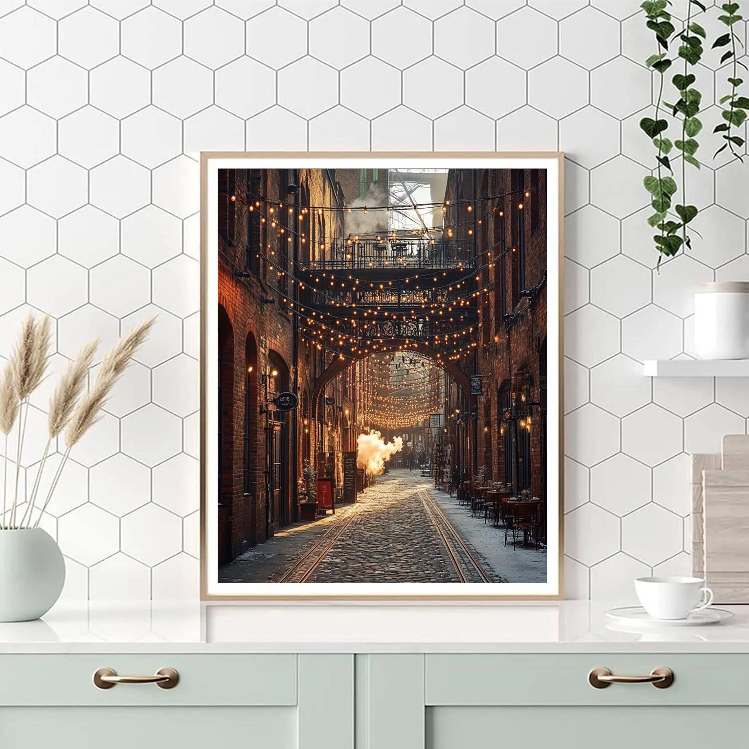 Distillery District Cobblestones Toronto Canada Paint by numbers art