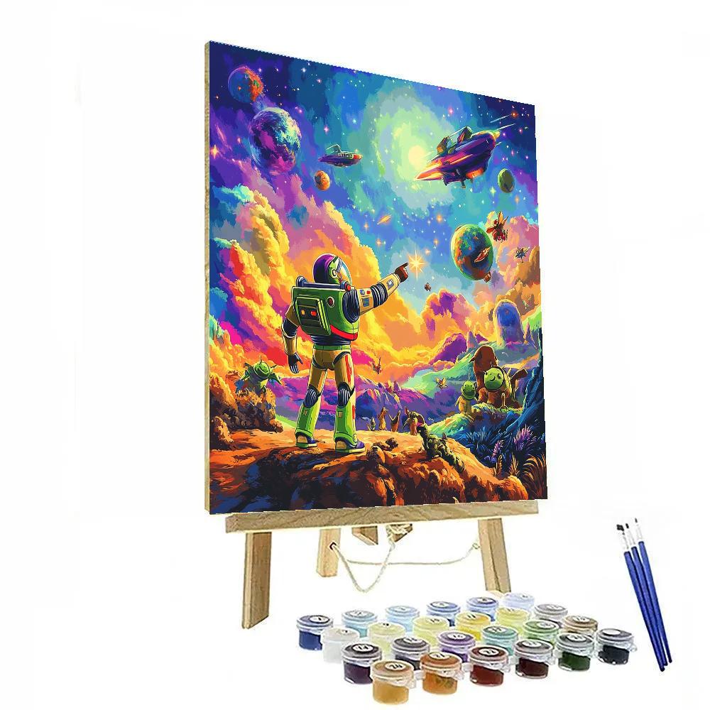 Buzz Lightyear’s Star Exploration - Disney Inspired paint by color