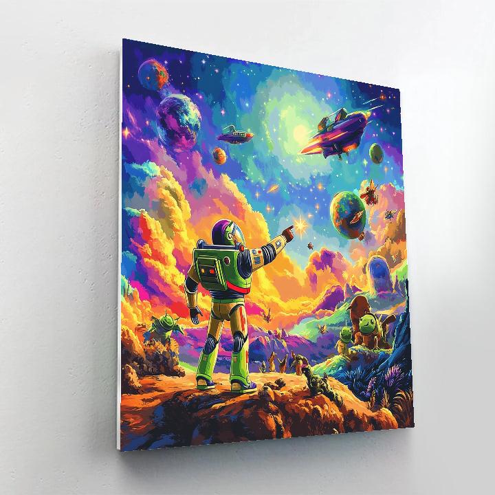 Buzz Lightyear’s Star Exploration - Disney Inspired paint by color