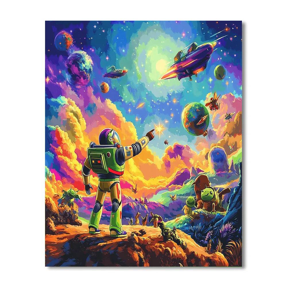 Buzz Lightyear’s Star Exploration - Disney Inspired paint by color