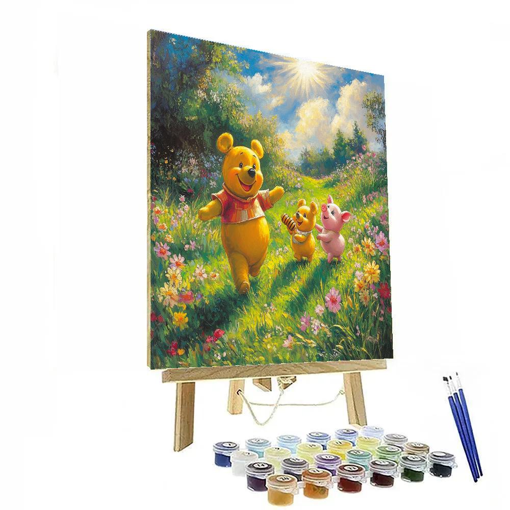 Winnie The Pooh’s Honey Hunt - Disney Inspired Paint by numbers art