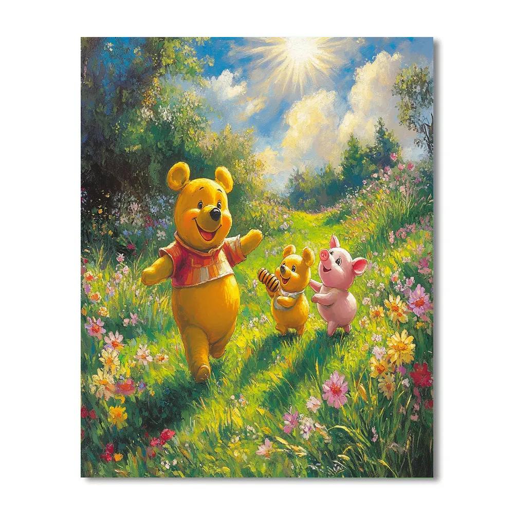 Winnie The Pooh’s Honey Hunt - Disney Inspired Paint by numbers art