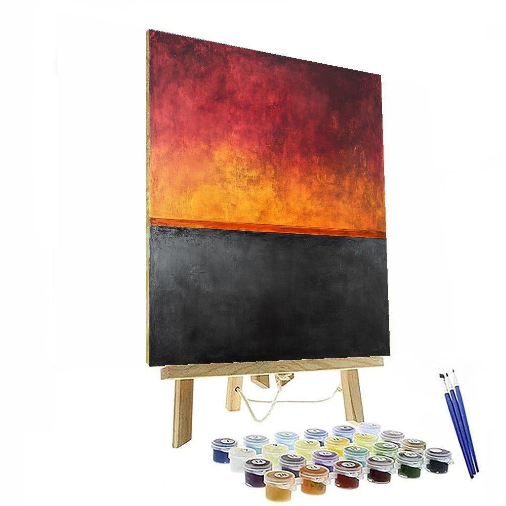 Mark Rothko Inspired Ember And Ash paint by numbers