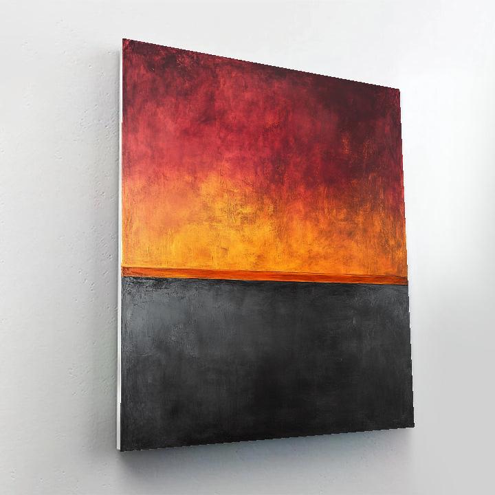 Mark Rothko Inspired Ember And Ash paint by numbers