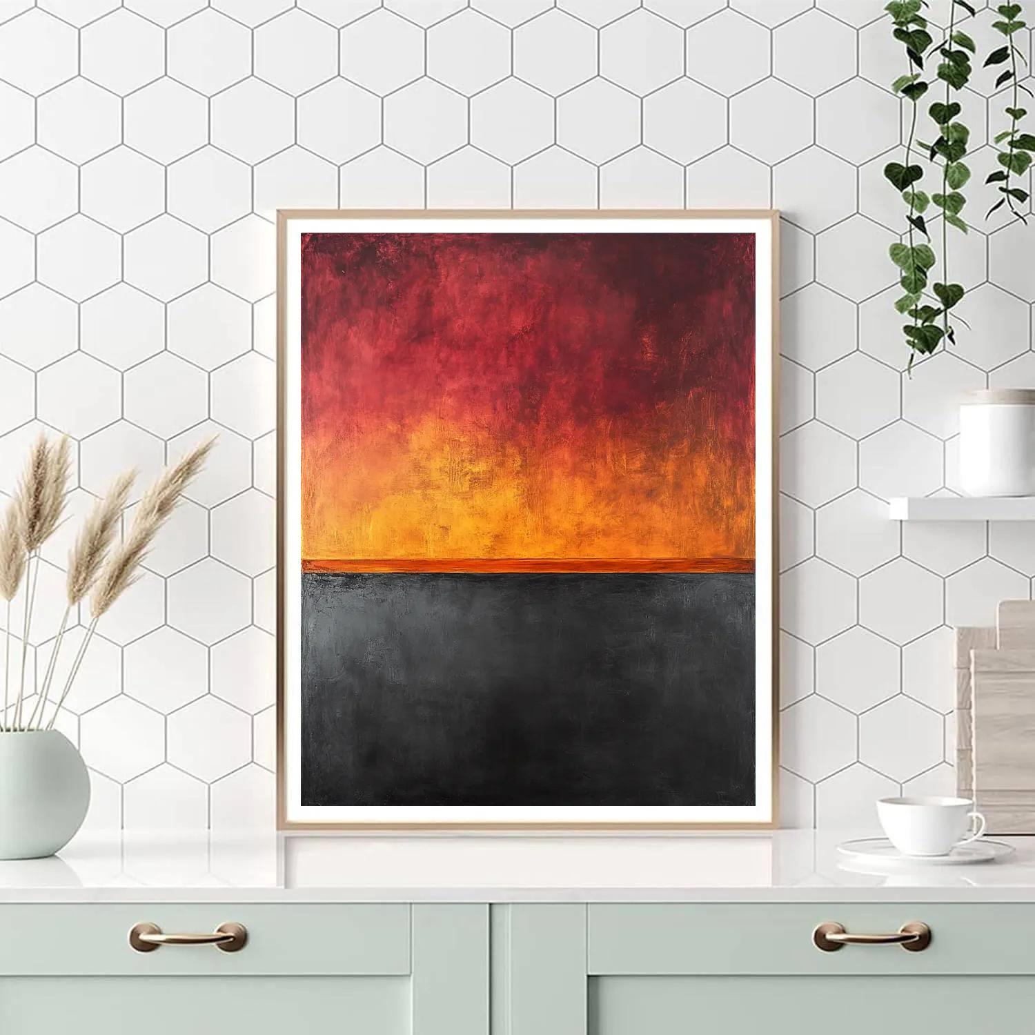 Mark Rothko Inspired Ember And Ash paint by numbers