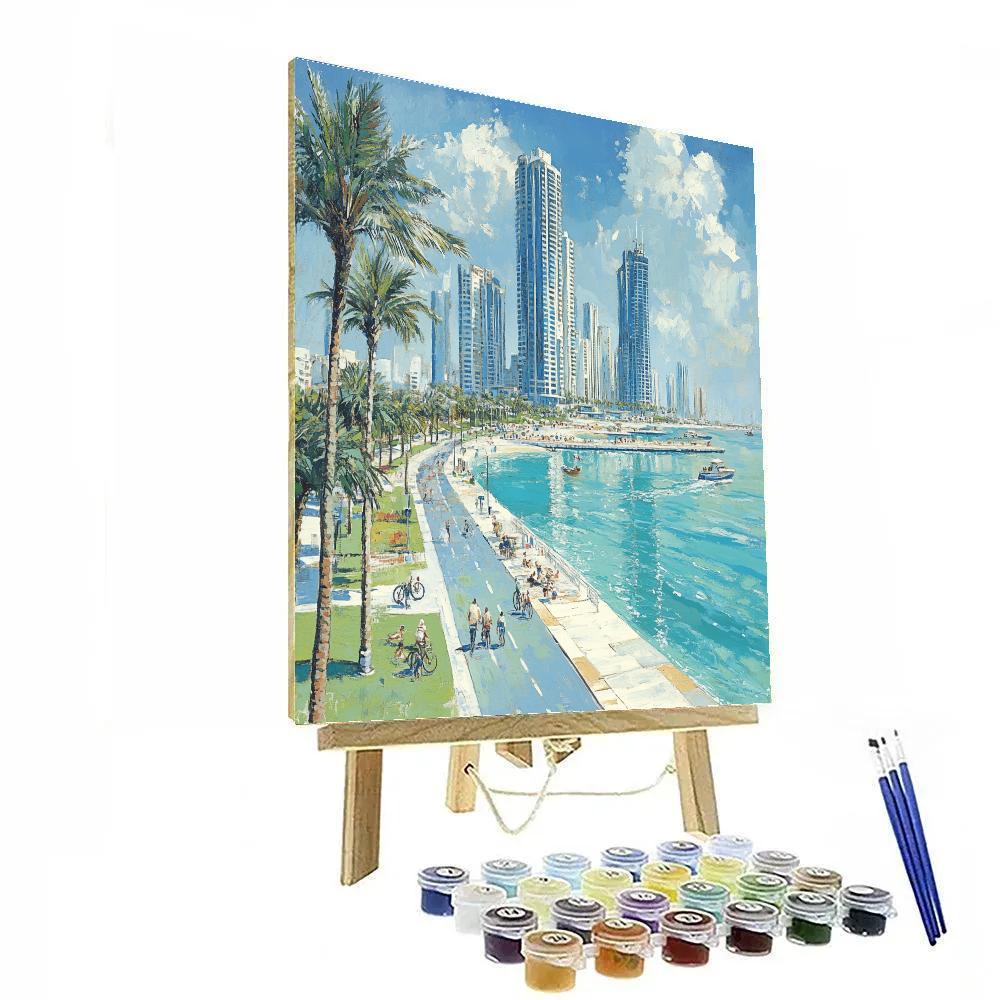 Abu Dhabi Corniche Promenade Abu Dhabi United Arab Emirates DIY paint by numbers