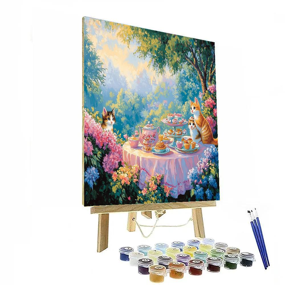 Marie’s Fancy Tea Party - Disney Inspired paint by numbers