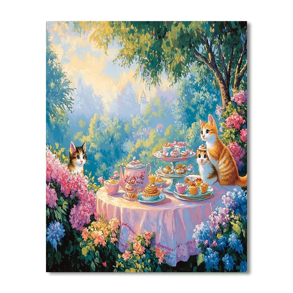 Marie’s Fancy Tea Party - Disney Inspired paint by numbers