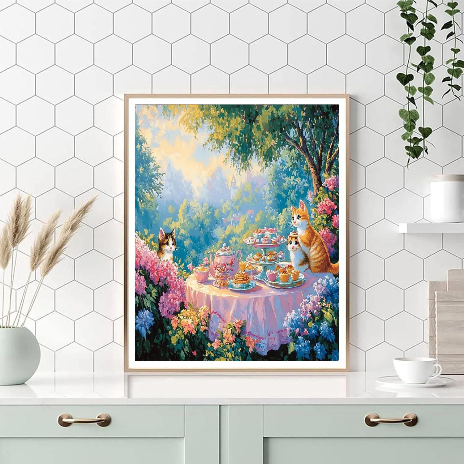 Marie’s Fancy Tea Party - Disney Inspired paint by numbers