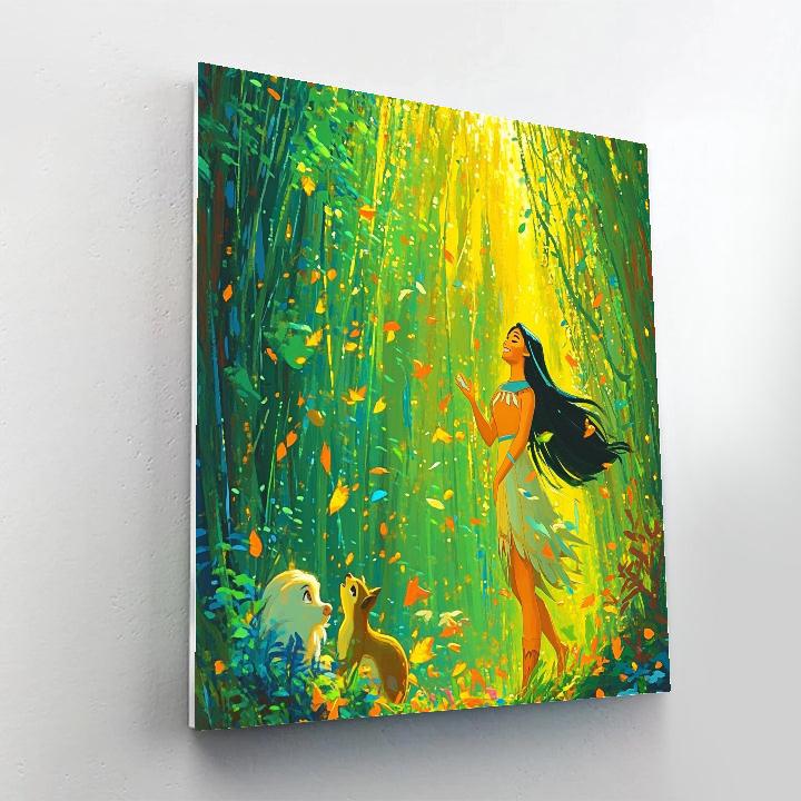 Pocahontas And Meeko’s Nature Walk - Disney Inspired Painting by numbers kit