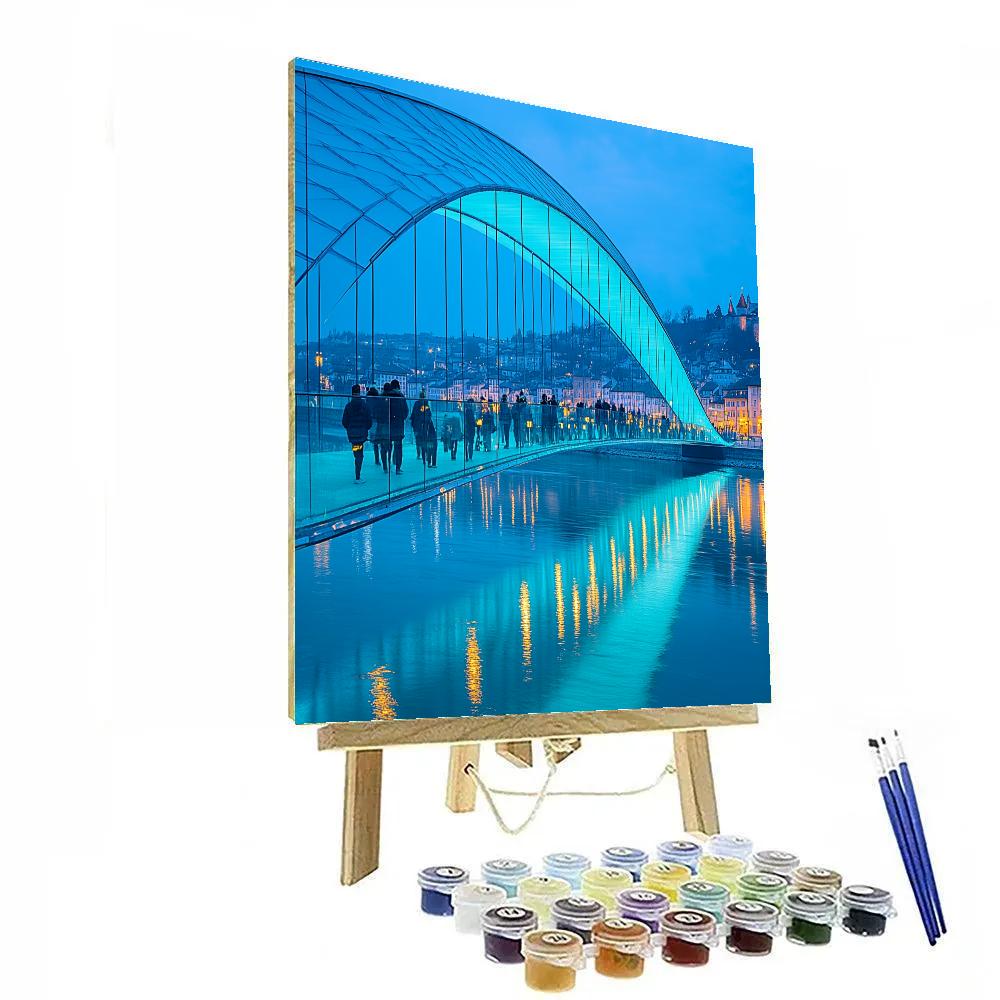 Bridge Of Peace Over Kura Tbilisi Georgia DIY paint by numbers