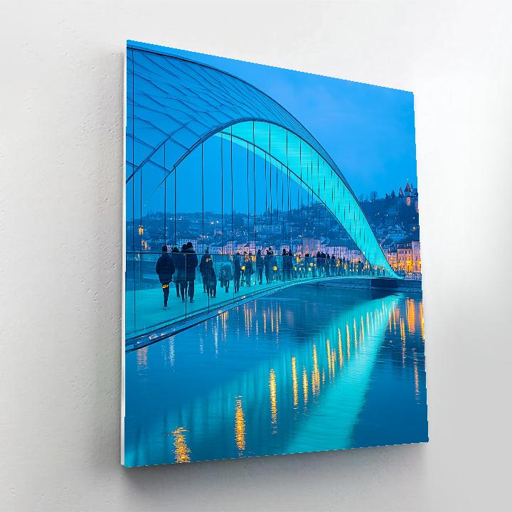 Bridge Of Peace Over Kura Tbilisi Georgia DIY paint by numbers