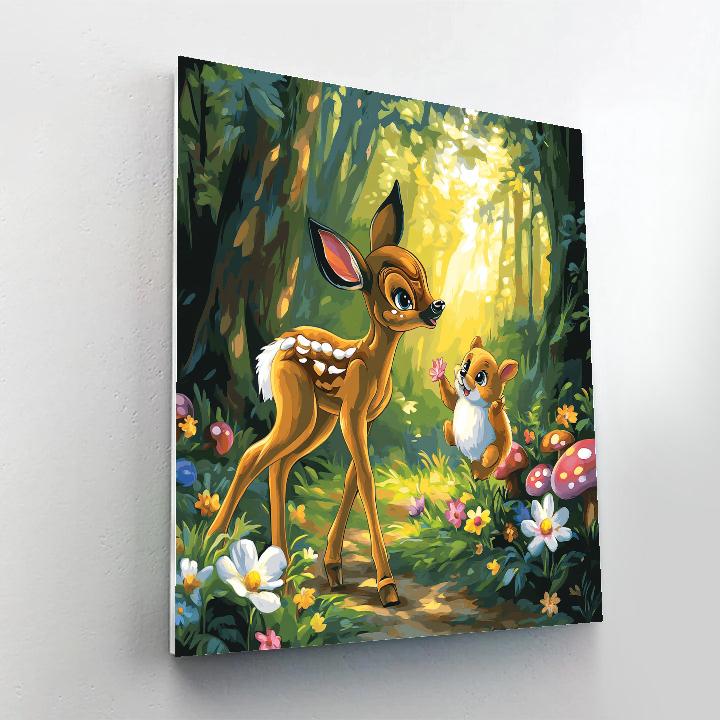 Bambi’s Woodland Adventure - Disney Inspired Painting by numbers kit