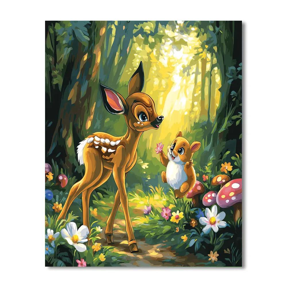 Bambi’s Woodland Adventure - Disney Inspired Painting by numbers kit