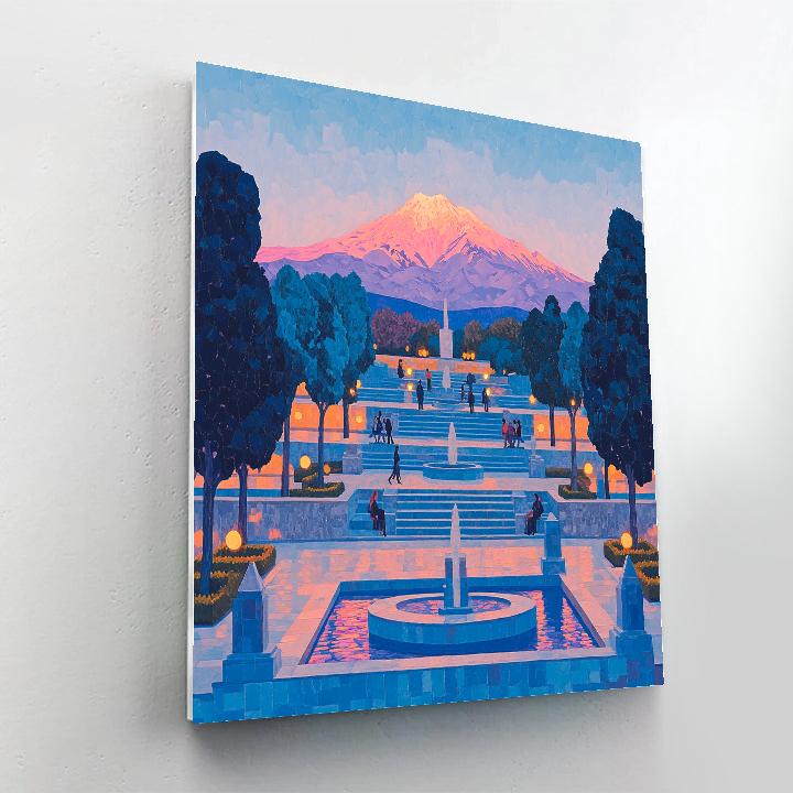 Cascade Steps And Views Yerevan Armenia Paint by numbers art