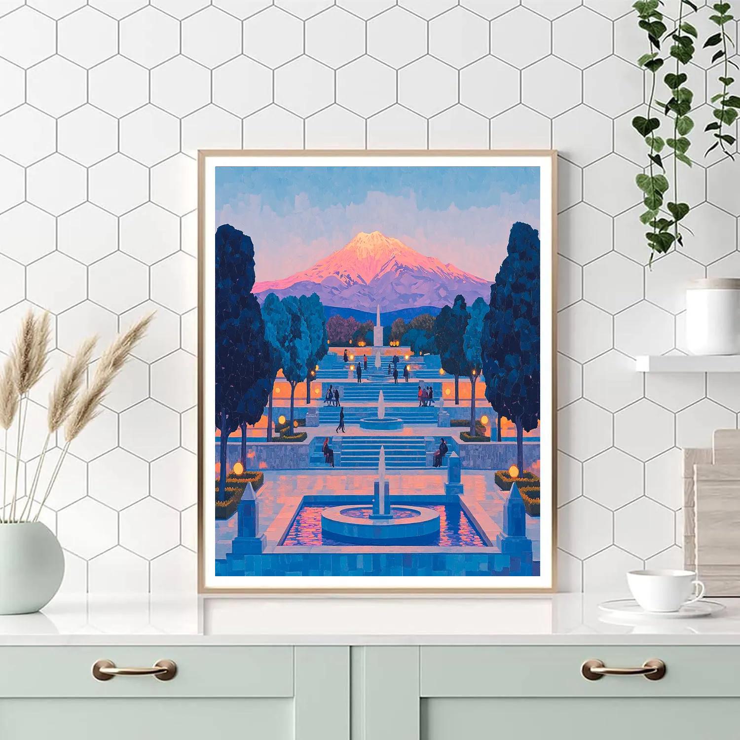 Cascade Steps And Views Yerevan Armenia Paint by numbers art