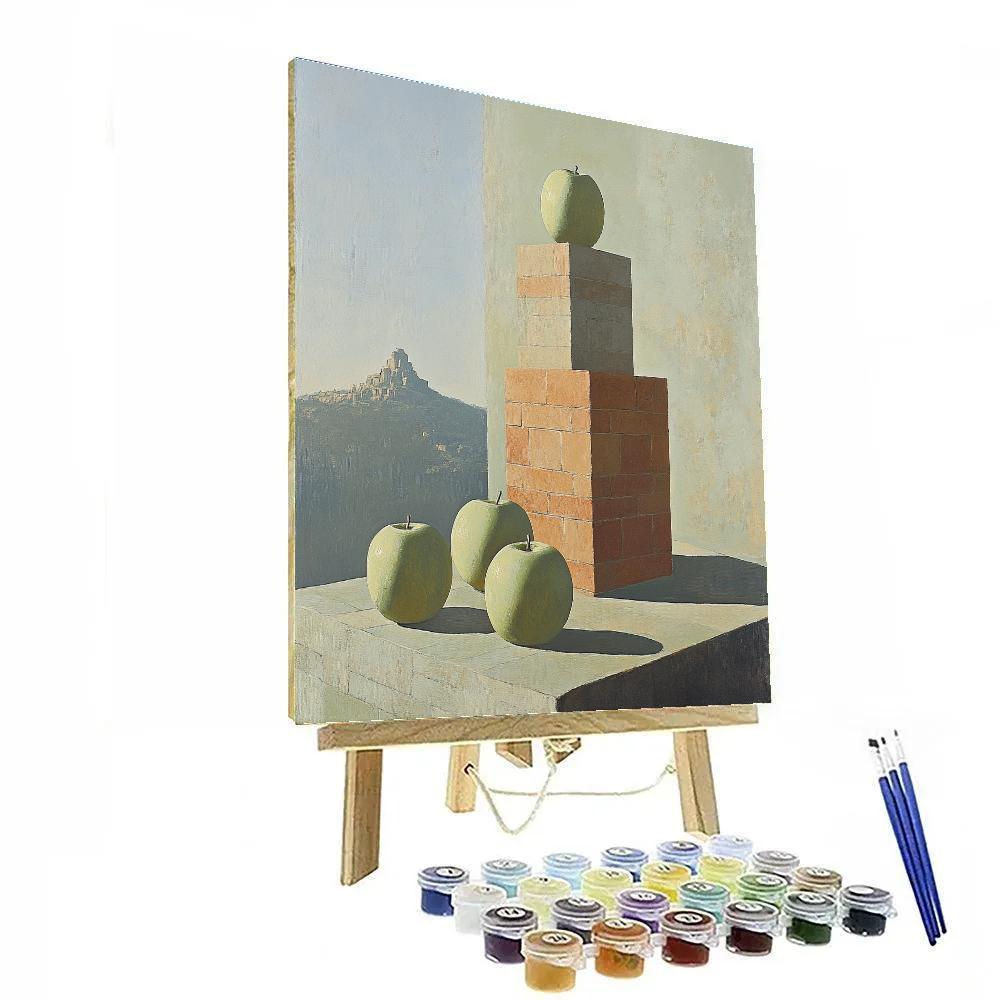 Paul Cezanne Inspired Mountain Apples Paint by numbers kits