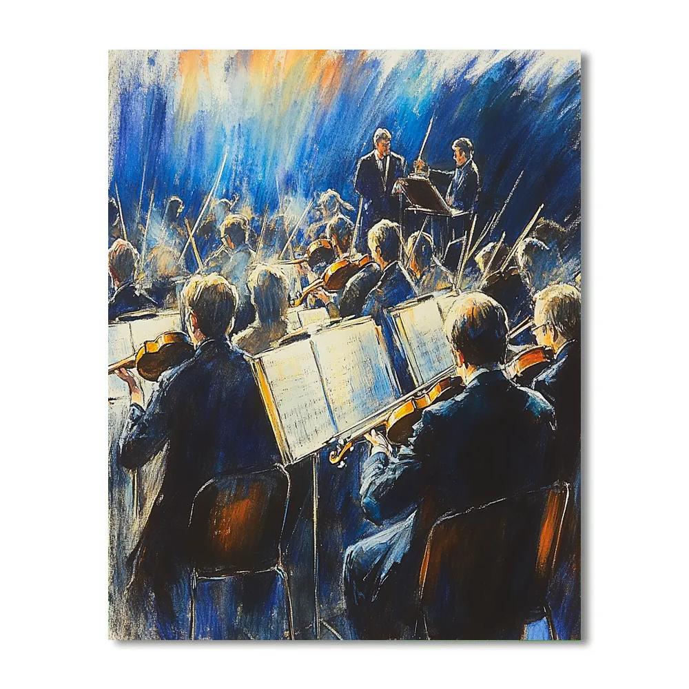 Edgar Degas Inspired Opera Orchestra Painting by numbers kit