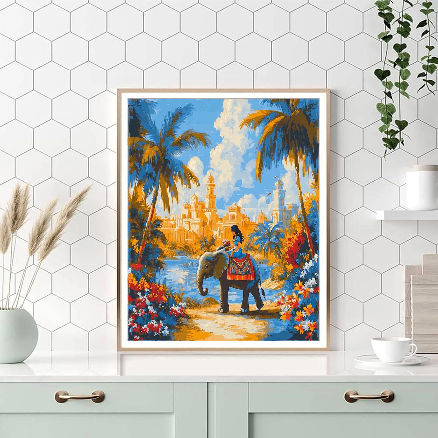 Jasmine’s Oasis Adventure - Disney Inspired paint by number