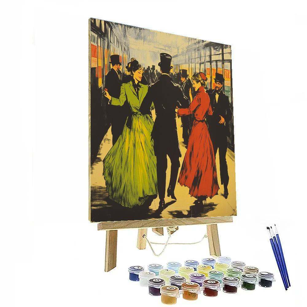 Henri De Toulouse Lautrec Inspired Dance Hall Posters DIY paint by numbers