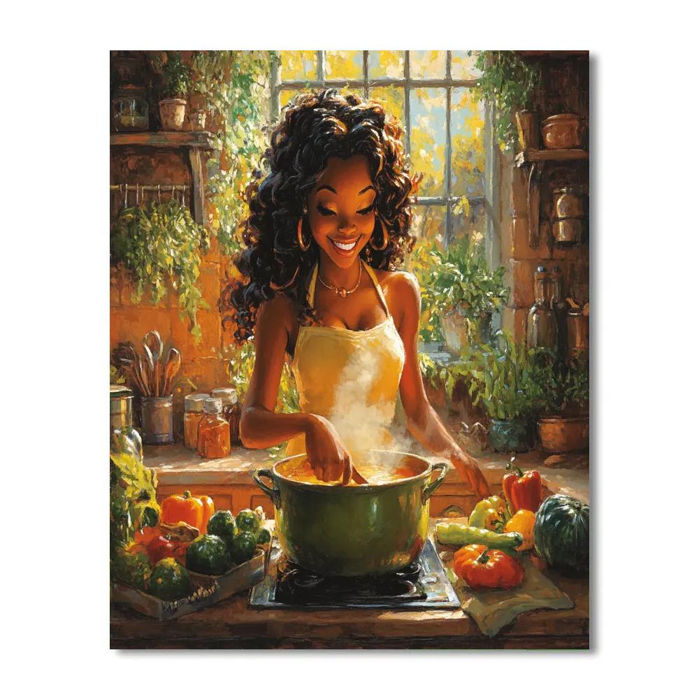 Tiana’s Culinary Delight - Disney Inspired Paint by numbers art